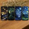 Coque de téléphone Ciel étoilé de Van Gogh Silicone souple noir Pour Samsung S25,S24,S21,S22,S23,S30,Ultra,S20,Plus,Fe,Lite