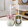 Creative Toilet Brush Set Cartoon Lotus Leaf Frog Toilet Cleaning Tool with Base Toilet Cleaning Brush