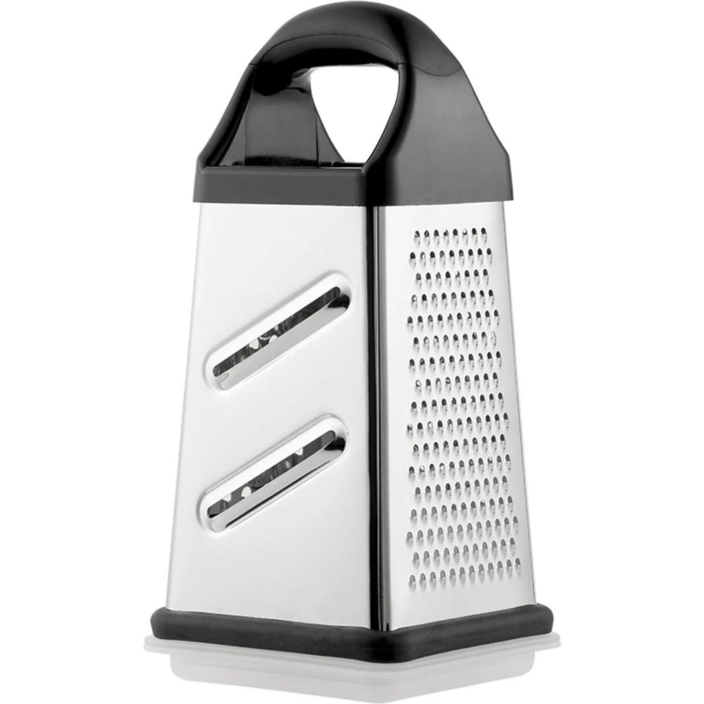 Four-Side Box Grater Cheese Grater with Container Stainless Steel Multipurpose Slicer for Vegetable Cutter Kitchen Accessorie