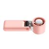 Leiser Handventilator 199 Geschwindigkeiten Mini Kühlender Schreibtischventilator USB Wiederaufladbarer Tischventilator Rosa