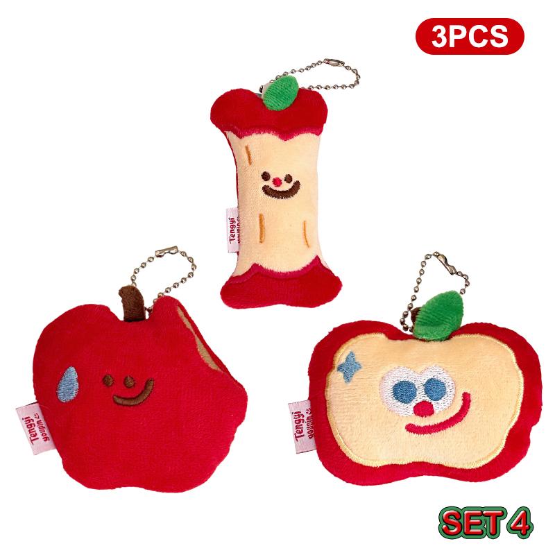 Kawaii Christmas Plush Keychain Christmas Tree Deer Hanging Ornaments Christmas Gift Schoolbag Keychain Bag Pendant Kids Gift