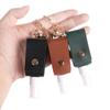 30Ml Hand Sanitizer Bottle Mini Hands Hydroalcoholic Gel Bottle Pu Leather Keychain Mini Soap Dispenser Reusable Storage Bottle