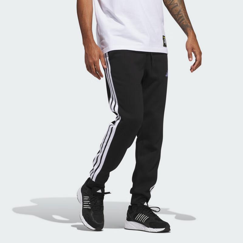 Adidas Men's 3-Stripes Fleece Track Pants