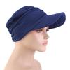 Folded brim headscarf cap cap flat top visor sun hat bag head cloth cap JDTG