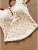 Women's Spicy Girl Two-Piece Floral Camisole T-Shirt with Bra Pads - Slimming Summer Short-Sleeve Top