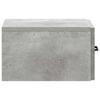 Wall Mounted Nightstand Concrete Grey 34.5 x 33 x 20 cm