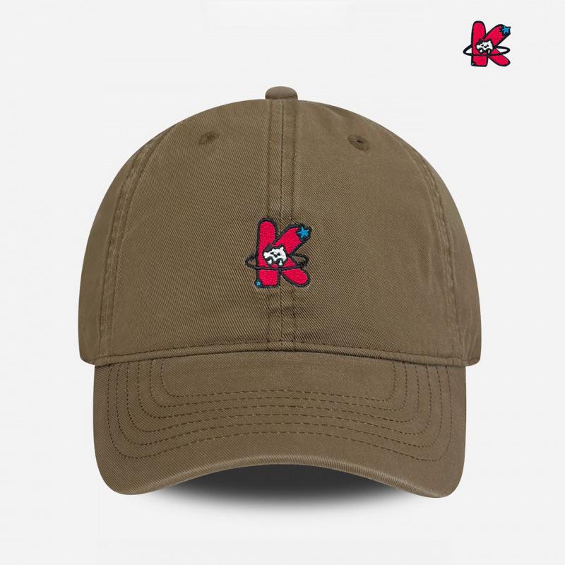 Anime Style Letter K Kitten Embroidery Baseball Cap Female Versatile Four Seasons Shade Cap Male