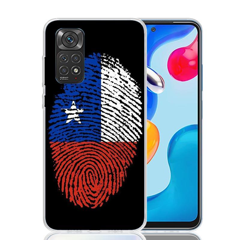 Chile Flag Phone Case For Xiaomi Redmi Note 13 14 15 Pro Plus 12S 12 14S 11S 11E 10 10S 11 11T 5G 4G Cover Coque Redmi Note 13 1