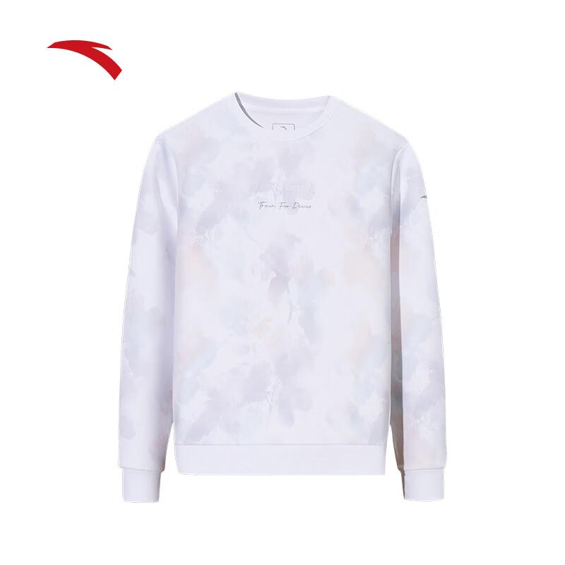 Anta Women s Easy-Care Full-Print Round Neck Sport Sweatshirt M