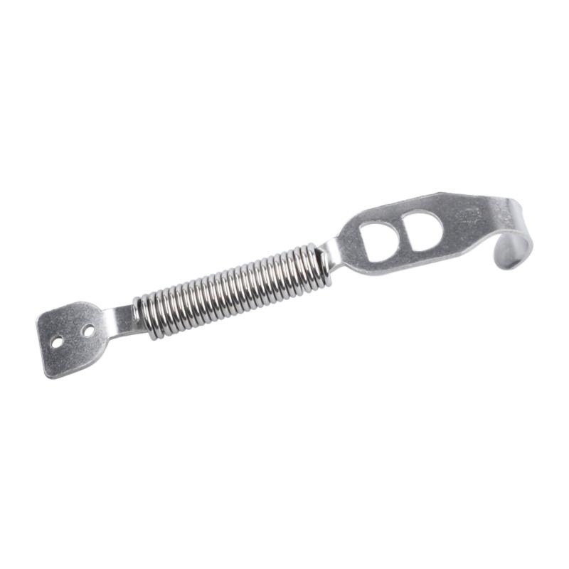 Hood Repair Hardware Kit with Spring Pieces, Mounting Plates and Fasteners, Silver Tone Metal Set for Car Hood Service Projects and Installation