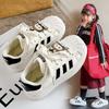 Girls Shell Head Board Shoes 2025 Spring and Autumn New Boys Sports Shoes Students White Shoes Children Soft-soled Casual Shoes