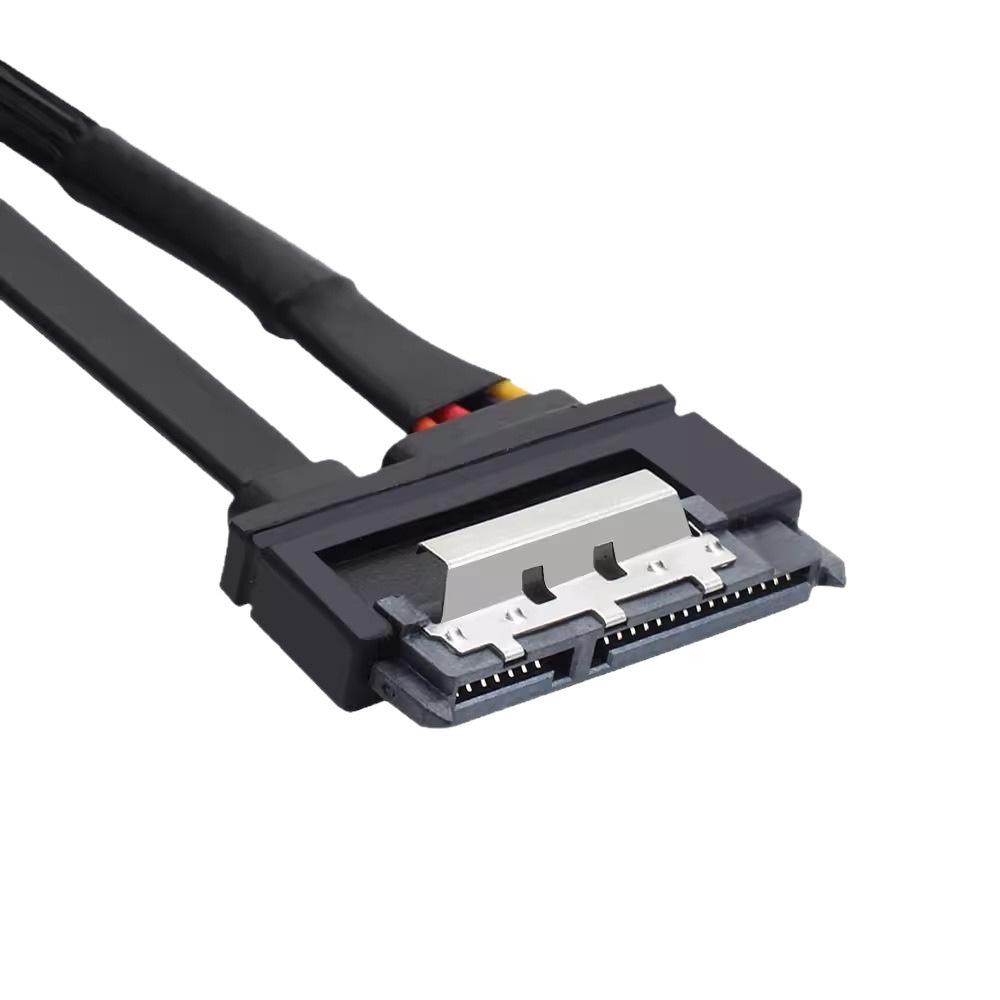 SATA 7+15P Stecker auf Buchse Verlängerungskabel mit Verriegelung für SATA3.0 Festplatte