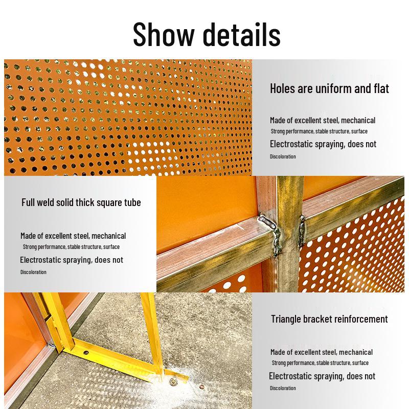 Municipal Road Construction Louvered Safety Fence: Perforated Metal Hoarding for Site Isolation