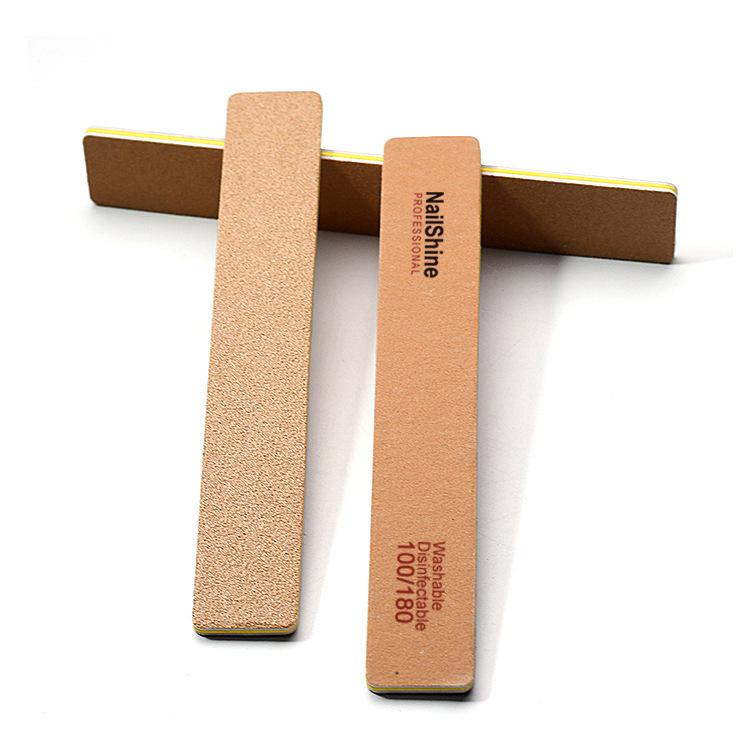 Премиальная деревянная пилка полумесяц - ромбовидная, водонепроницаемая, полировочная полоска для нейл-арта