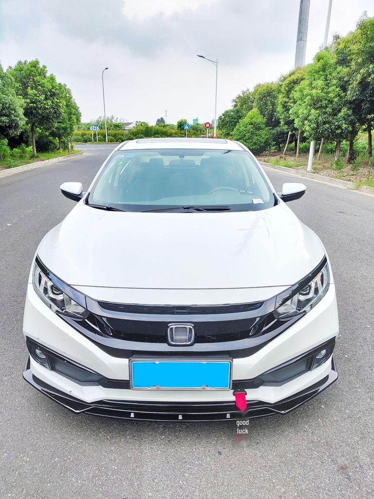 Civic 16th-20th Gen Front Lip Splitter & Rear Spoiler Kit with Double/Single-Layer Side Skirts