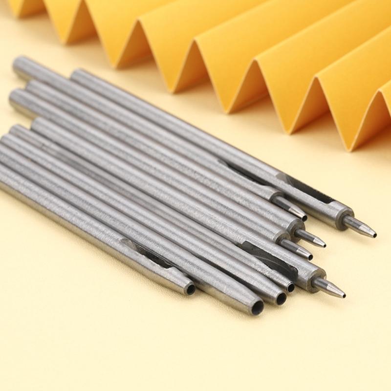 Punch Tool Set Stainless Steel Hole Punch Set Round Hole Punch Cutter 1-13mm Hollow Punch Set for Leather Watch Straps