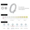 Dazzling D Color Moissanite Eternity Band Rings 925 Sterling Silver Luxury Stackable Fashion Ring For Women Fine Jewelry