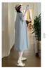 2026 Stylish A-Line Maternity Dress with Short Sleeves