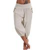 Letní dámské chladivé kalhoty ležérní volné široké nohavice nadměrná velikost pohodlné volnočasové kalhoty