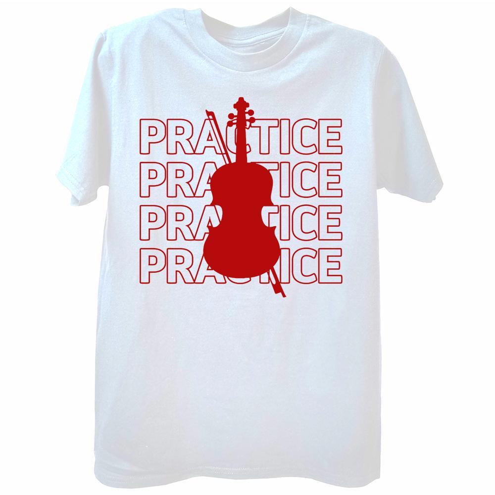 Ling Ling Violin Practice 40 Hours A Day T Shirts Streetwear Short Sleeve Birthday Gifts Summer Music Tshirt Mens Clothing