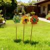 Decorative Garden Stakes Yard Decor Spikes Metal Garden Stakes Weather Resistant Build Easy Tool-free Installation