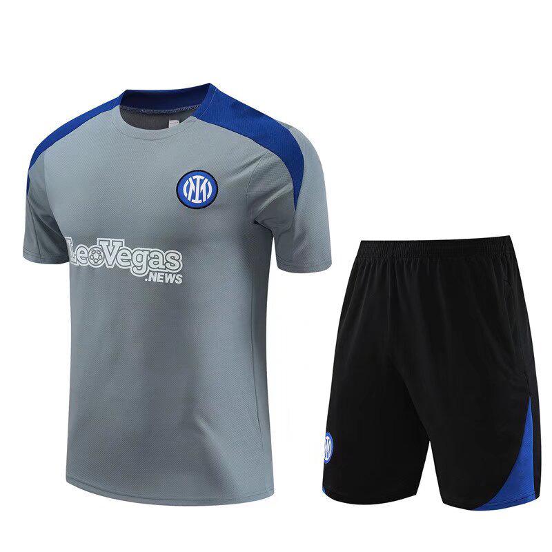 

Inter Milan 24-25 Lautaro Football Training Kit - Short Sleeve Jersey & Pre-Match Warm-Up Set for Adults & Kids XL