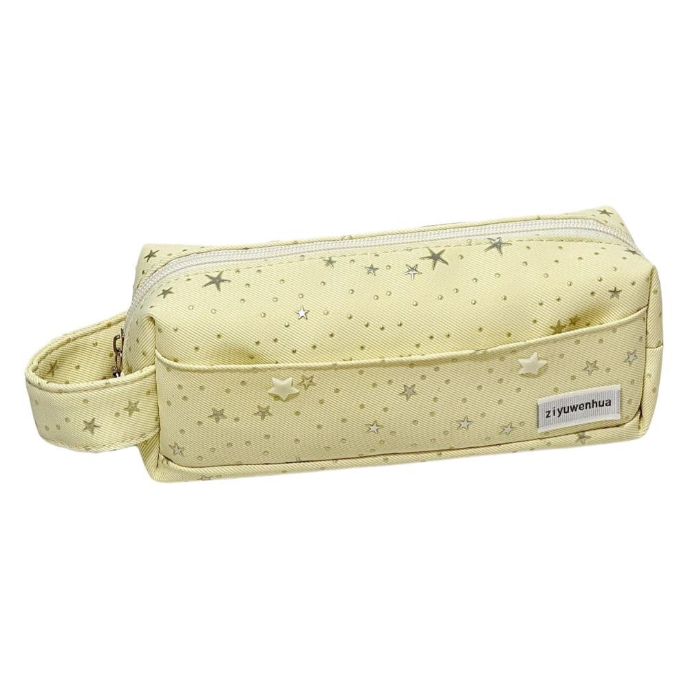 

Multi-purpose Shining Star Pencil Case with Handle Large Capacity Pen Bag Polka Dot Pencil Pouch Students