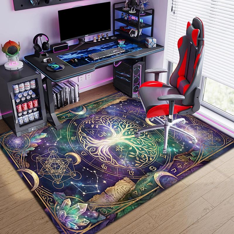 Mystical Lunar Phases Art Print Carpet Floor Mats Printing Christmas Gifts Fashion Art
