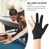 Breathable Pool Cue Gloves Black Billiards Glove Three-finger Gloves  Fitness Sports Accessories