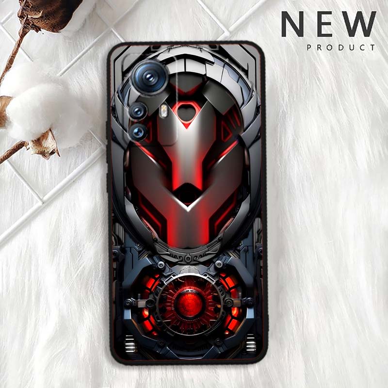 Mechanical style pattern For Xiaomi Mi 15 14 13 13T 12 12T 12S 11 11i 11T Pro Ultra Lite 5G Black Soft Phone Case