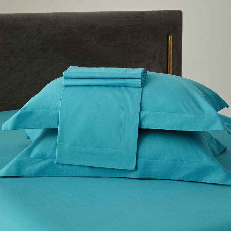 Premium Long-Staple Cotton Pillowcase Set - 100% Pure Cotton, Solid Color, 48x74cm (2-Pack)