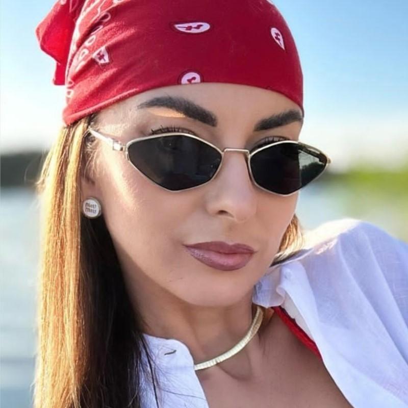 Fashion Polygonal Women Sunglasses  Vintage Brand Hexagonal Ladies Sun Glasses Shades Unique Metal Frame Punk Eyewear Men