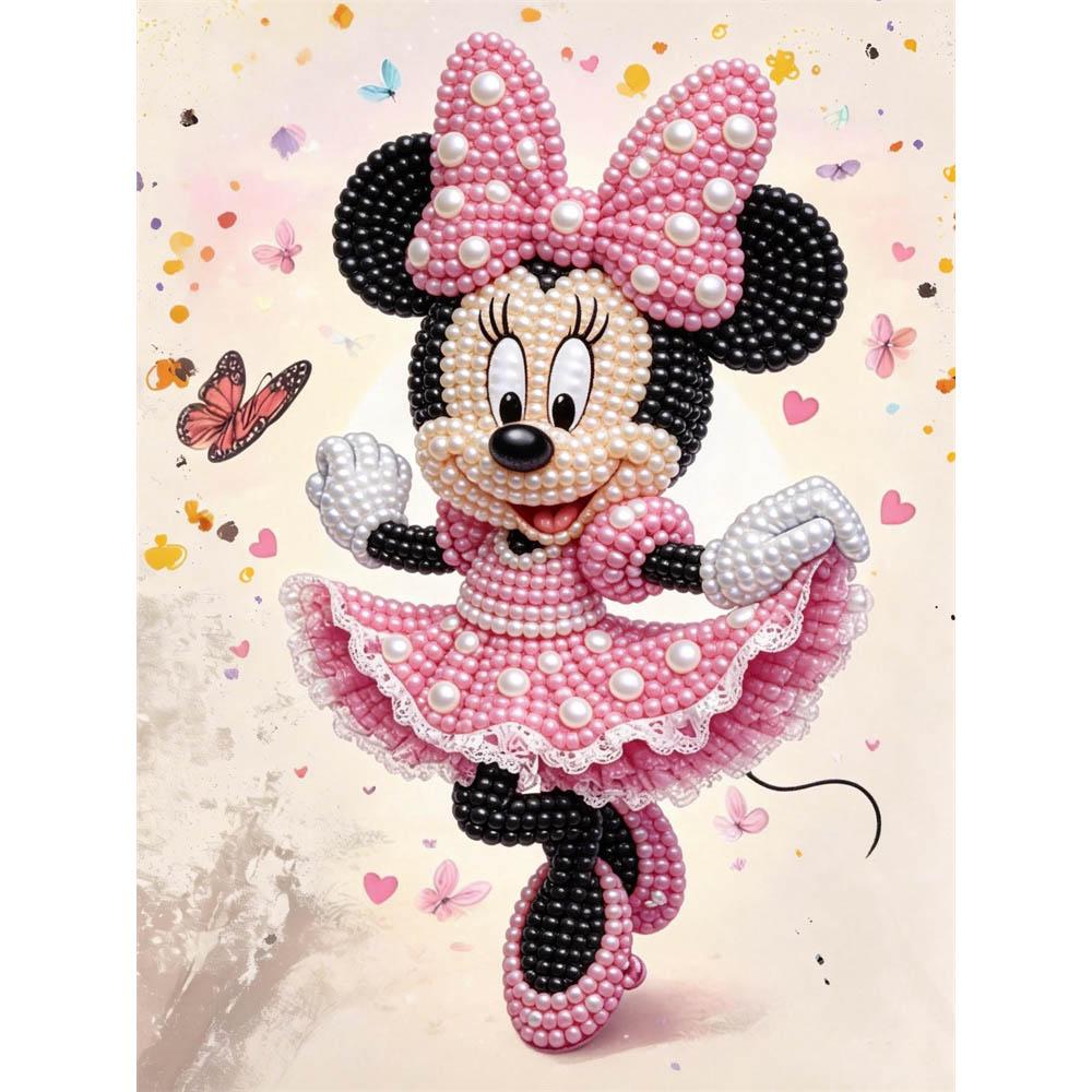 Disney Pearl Painting Minnie Art Pearl Painting Set Pearl Art Painting Wall Decor Handmade Gift Home or Office Decor 35x45cm