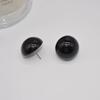 French Large Half Round Imitation Pearl Earrings For Women Minimalist Stud Earring Light Luxury Vintage Wedding Jewelry