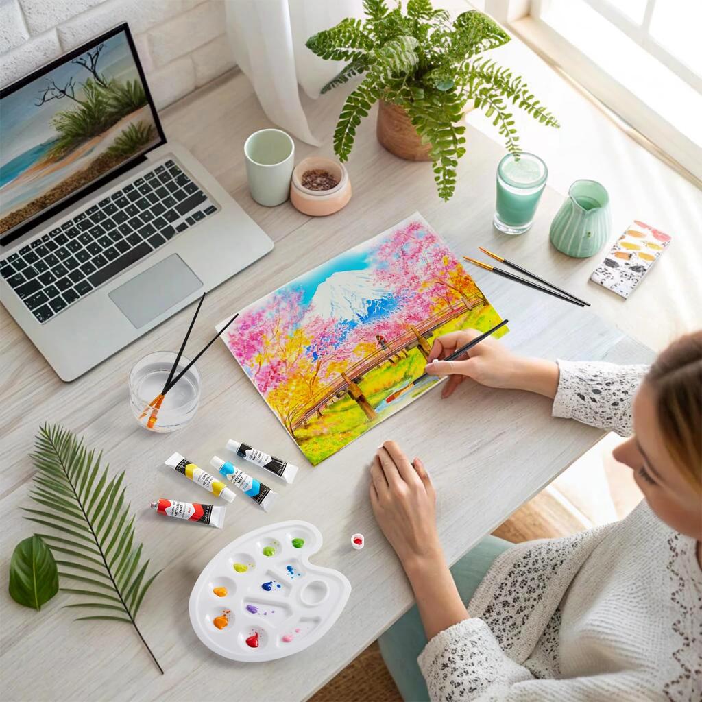 Shuttle Art Watercolor Paint 36 Transparent 12ml Perfect for Adult Coloring Art School and Set, Colors, Colors, Tubes. Books, Drawing, Supplies, Use,