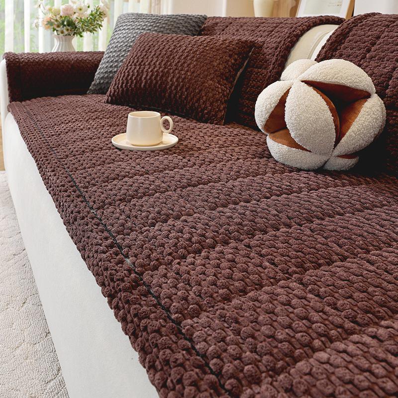 2026 Autumn/Winter Corduroy Non-slip Seat Cushion: Thick, Dirt-resistant Sofa Cover