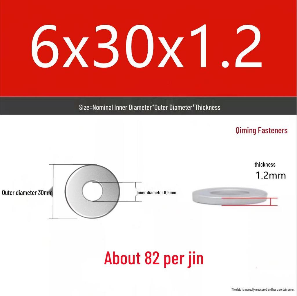 4.8 Grade Galvanized Iron Flat Washer M3-M40 Oversized Metal Screw Gasket Washer