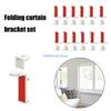 12/24Pcs Roller Blind Brackets Accessories Roller Curtain Replacement Part Window Shade Adjustable Clamp Holder Carriers D57B