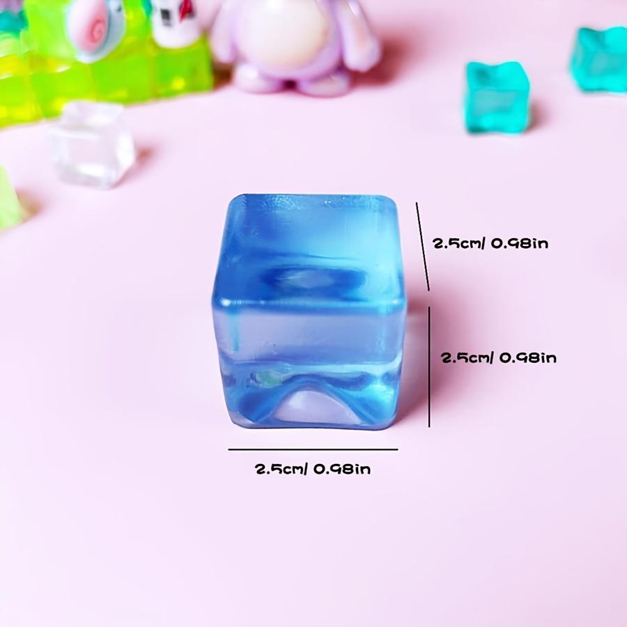 5PCS Ice Cube Squishy Stress Balls, Sensory Fidget Toys for Kids Autism Anxiety, Bulk Birthday Classroom Prize Gift