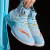 Li Ning Blockade Cushioning Slip Resistant Abrasion Resistant High Top Basketball Shoes Men's Blue ABAP057-3