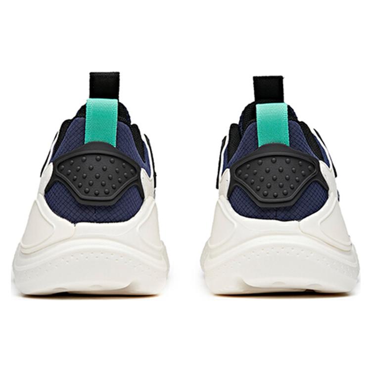 Anta Life Collection Synthetic Leather Cushioning Slip Resistant Abrasion Resistant Breathable Low top Casual Shoes 112038859-2
