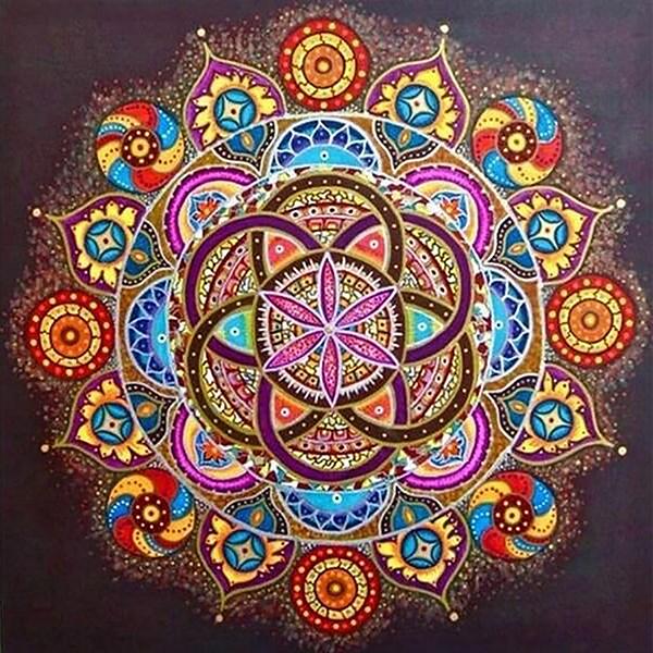 5D Diamond Painting Mandala Embroidery Flower Mosaic abstract Full Square Cross Stitch Picture Rhinestones Home Decor
