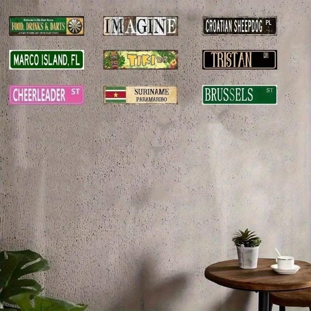 Gym Decor Metal Sign Workout Motivation Tin Sign Rustic Fitness Wall Art