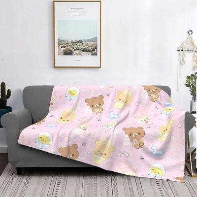 Baby Rilakkuma And Friends Cute Baer Blanket Fleece Autumn/Winter Multi Warm Throw Blankets for Bedding Couch Bedding Throws
