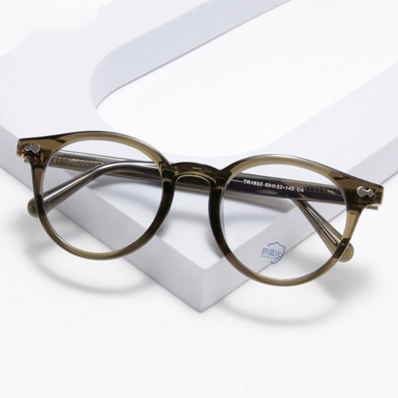 Round Frame Glasses Prescription Spectacles Myopia -0.5 -0.75 -1.0 -2.0 To -6.0