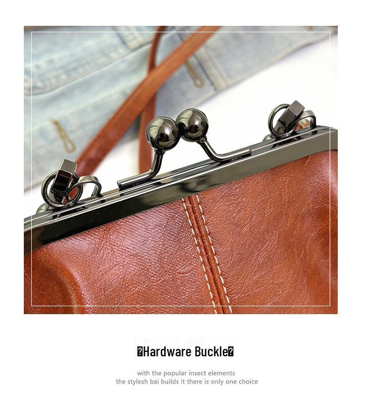 2025 Retro Umhänge-Clip-Tasche: Vielseitige Damenhandtasche & Handyhalter für stilvolles Pendeln