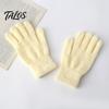 Anti Cold Windproof Mittens Winter Warm Coral Fleece Gloves for Women, Soft Five Finger Solid Color Accessories Gloves, Thermal Autumn Breathable Hand
