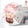 Heart-Shaped Hot Air Balloon Basket with Bears - Romantic Valentine's Day Gift for Fans, Travelers, Everyday Use, Foldable Umbrella Design,