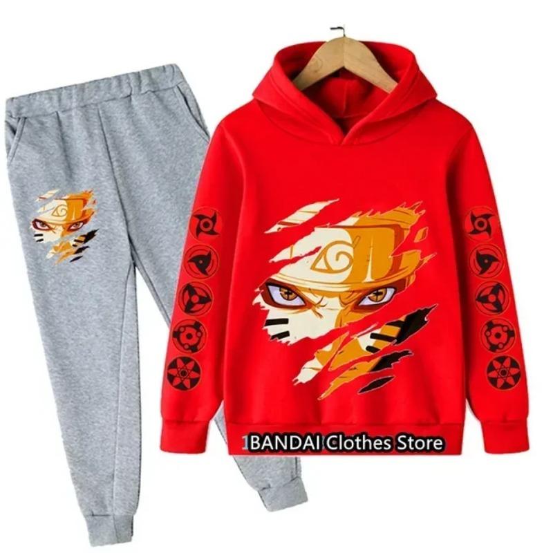 2set Autumn and Winter New Casual Comfort Sports Style Warm Boy Print Warm Lining Hoodie and Tracksuit Pants
