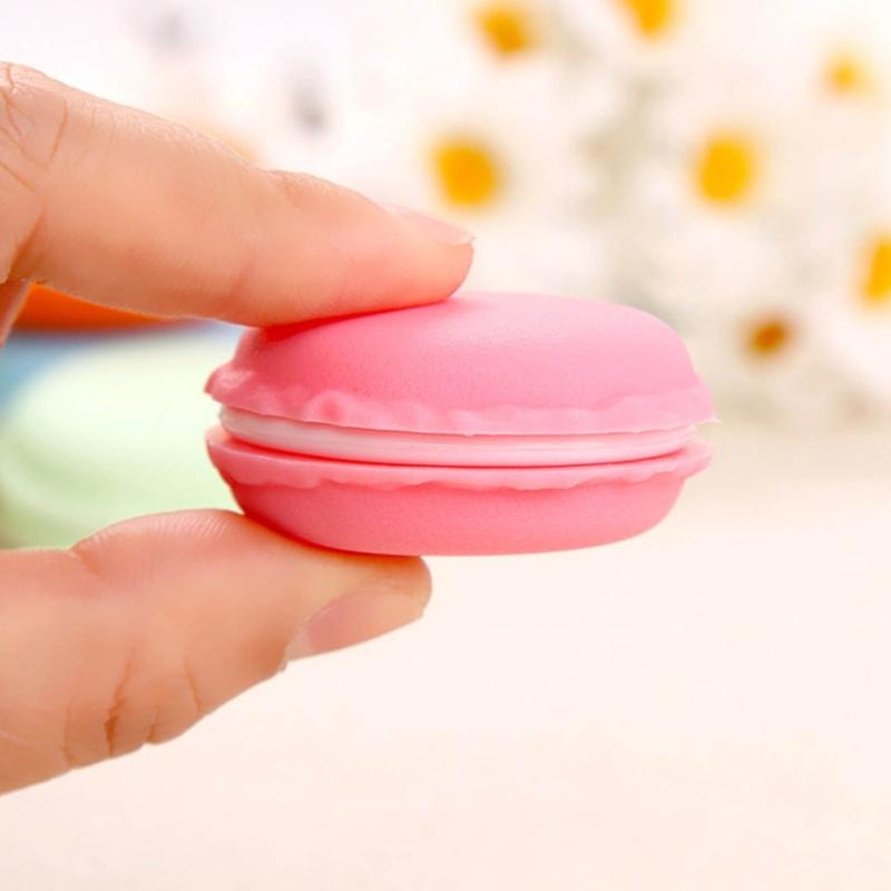 18 Stück Kompakte Macaron Schmuckhalter Aufbewahrungsbox Macaron Schmuckschatulle Kunststoffmaterial Ideal für Reisen und Heimgebrauch